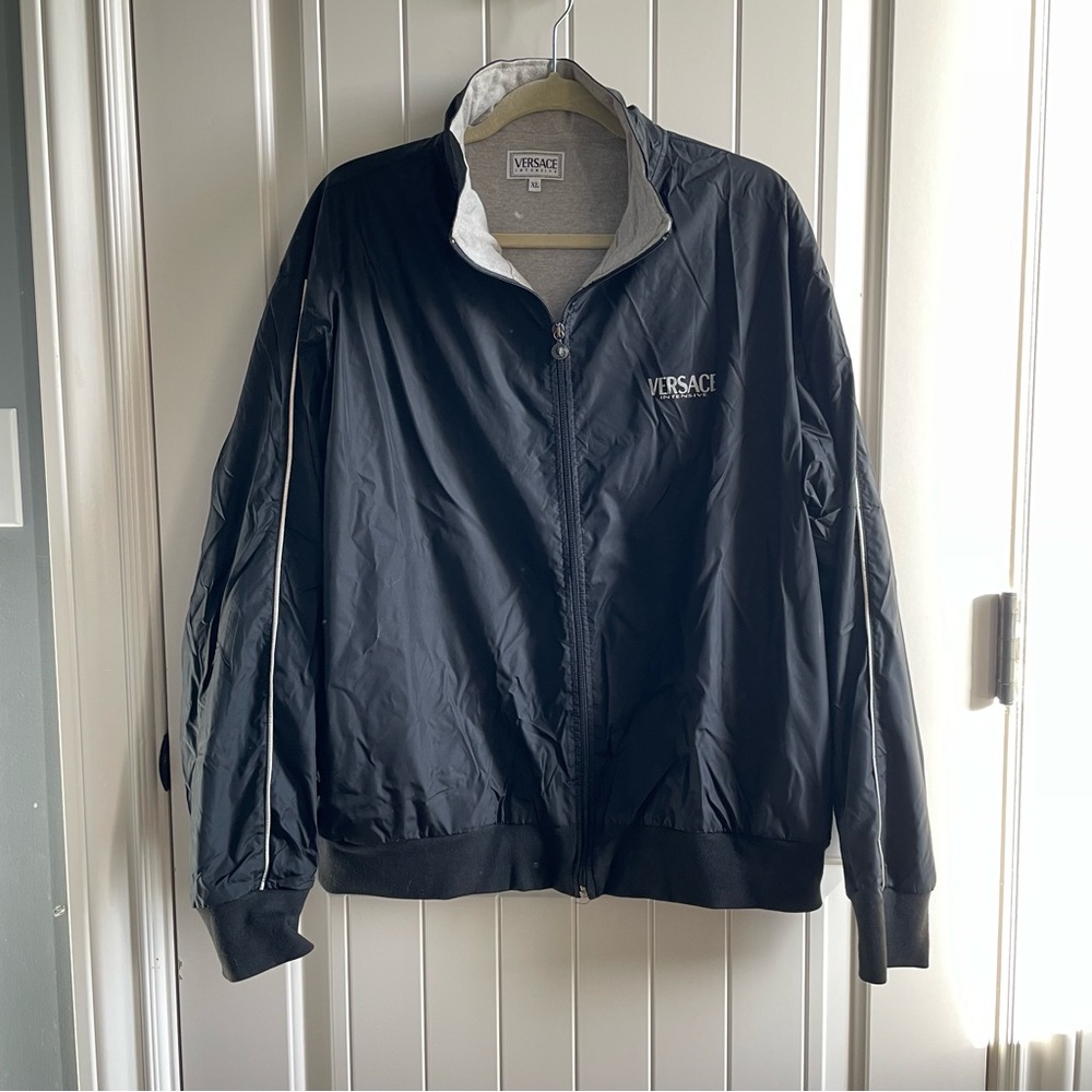 Vintage Versace Black Lightweight Jacket